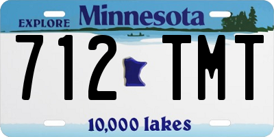 MN license plate 712TMT