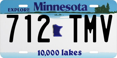 MN license plate 712TMV