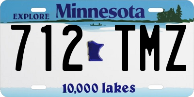 MN license plate 712TMZ