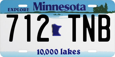 MN license plate 712TNB