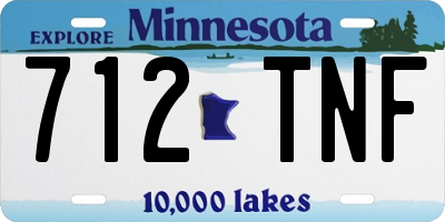 MN license plate 712TNF
