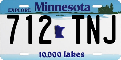 MN license plate 712TNJ