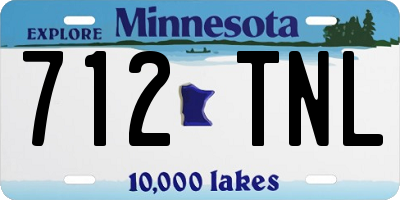 MN license plate 712TNL