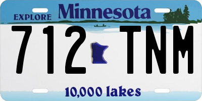 MN license plate 712TNM