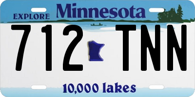 MN license plate 712TNN
