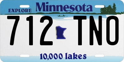 MN license plate 712TNO