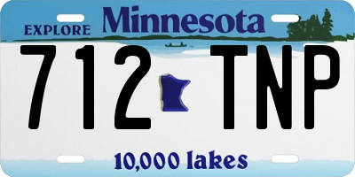 MN license plate 712TNP