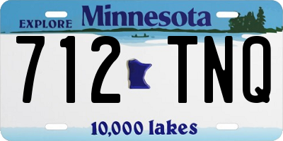 MN license plate 712TNQ