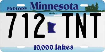 MN license plate 712TNT