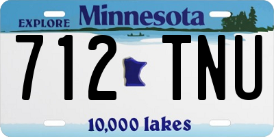 MN license plate 712TNU