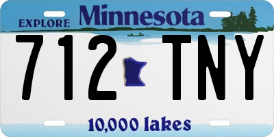 MN license plate 712TNY