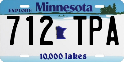 MN license plate 712TPA