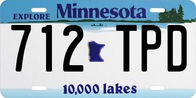 MN license plate 712TPD