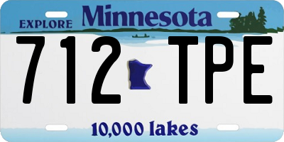 MN license plate 712TPE