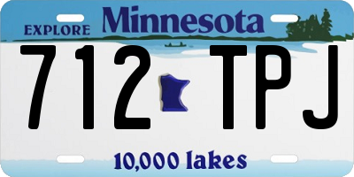 MN license plate 712TPJ