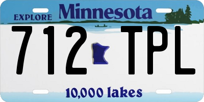 MN license plate 712TPL