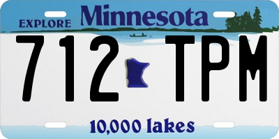 MN license plate 712TPM