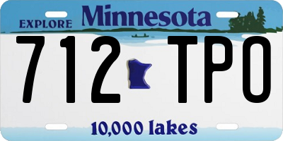 MN license plate 712TPO