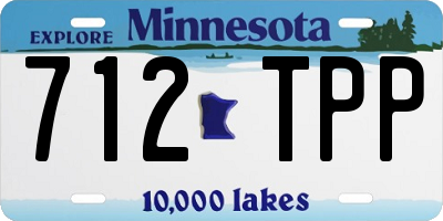 MN license plate 712TPP