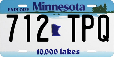 MN license plate 712TPQ