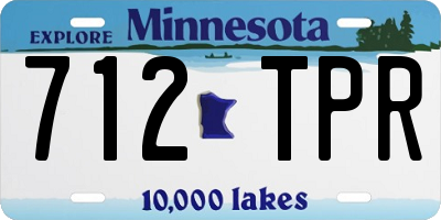 MN license plate 712TPR