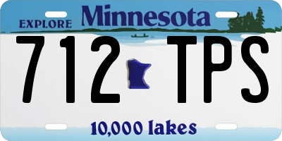 MN license plate 712TPS