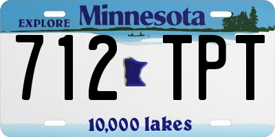 MN license plate 712TPT