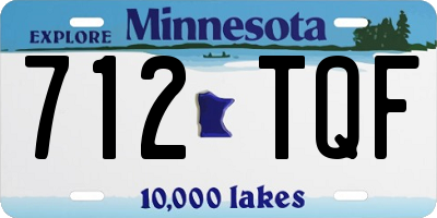 MN license plate 712TQF