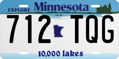 MN license plate 712TQG