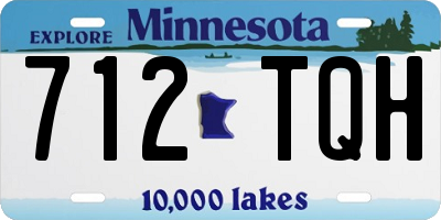 MN license plate 712TQH