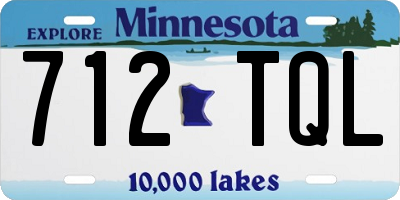 MN license plate 712TQL