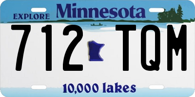 MN license plate 712TQM