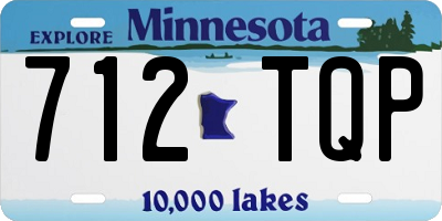 MN license plate 712TQP