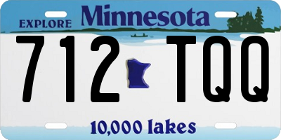 MN license plate 712TQQ