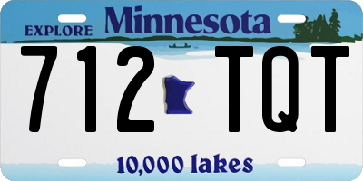 MN license plate 712TQT