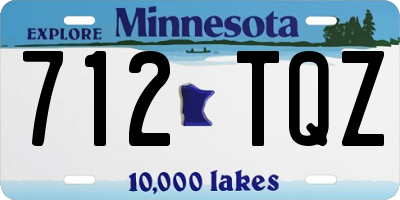 MN license plate 712TQZ