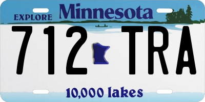 MN license plate 712TRA