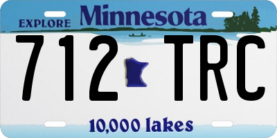 MN license plate 712TRC