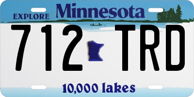 MN license plate 712TRD