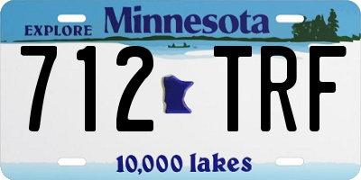 MN license plate 712TRF