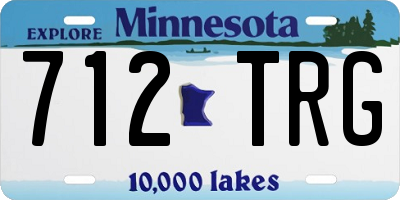 MN license plate 712TRG