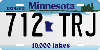 MN license plate 712TRJ