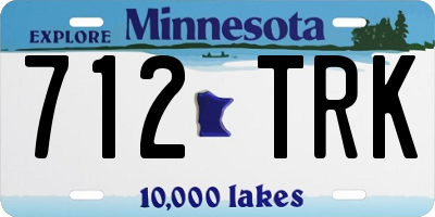 MN license plate 712TRK