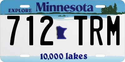 MN license plate 712TRM