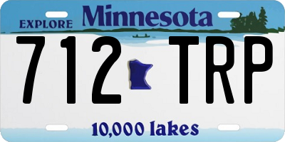 MN license plate 712TRP