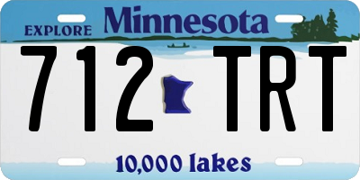 MN license plate 712TRT