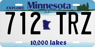 MN license plate 712TRZ