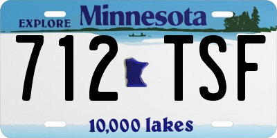 MN license plate 712TSF