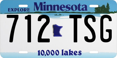 MN license plate 712TSG