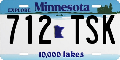 MN license plate 712TSK